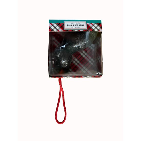 Scottie Dog Bath Soap On A Rope Sugar Spice Scent Shower Decorative Guy Gift - Picture 3 of 10